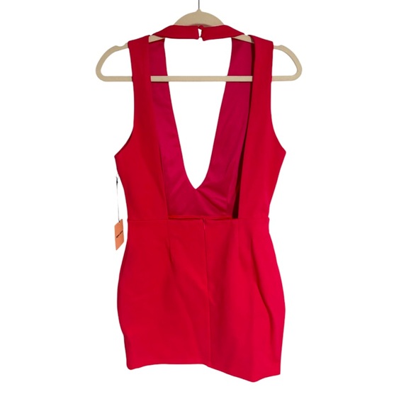 NWT Superdown x Revolve Camryn Deep V Neck Dress - Picture 3 of 5